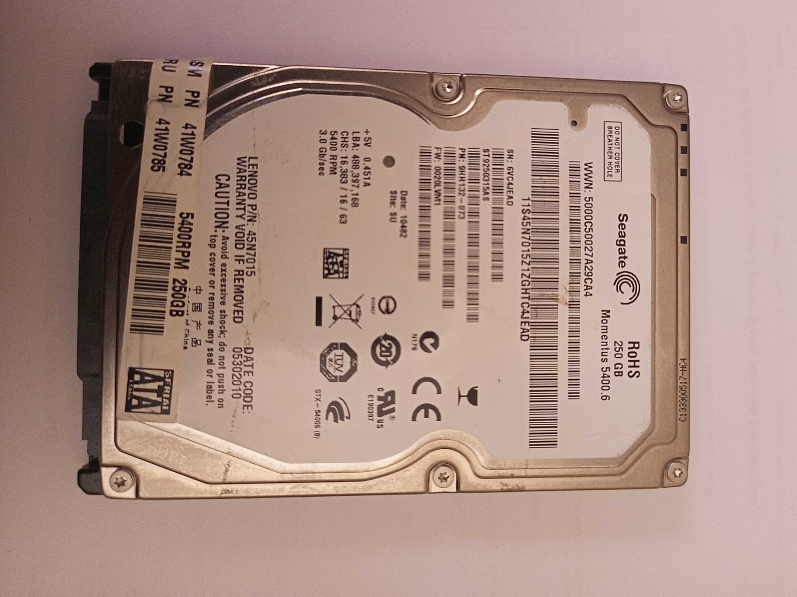 DISQUE DUR HDD DE 160GB A 1 TERRA
