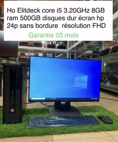 Ho Elitdeck core i5 3.20GHz 8GB de ram 500GB de disque dur