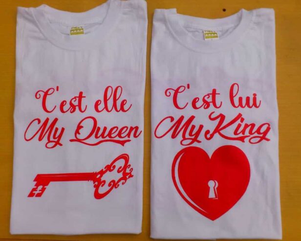 T-shirt couple meilleures