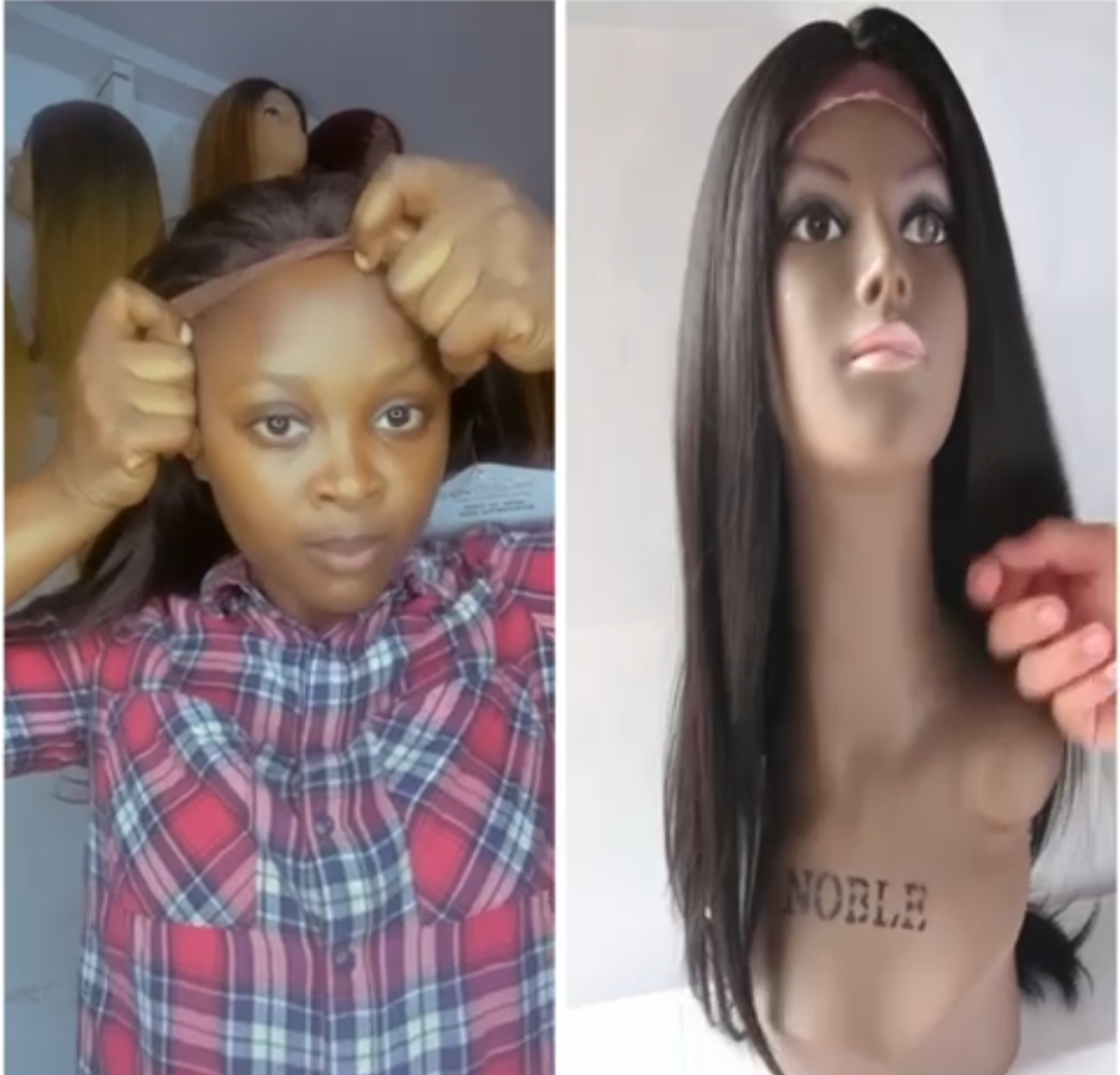 Perruque Semi naturelle En promotion