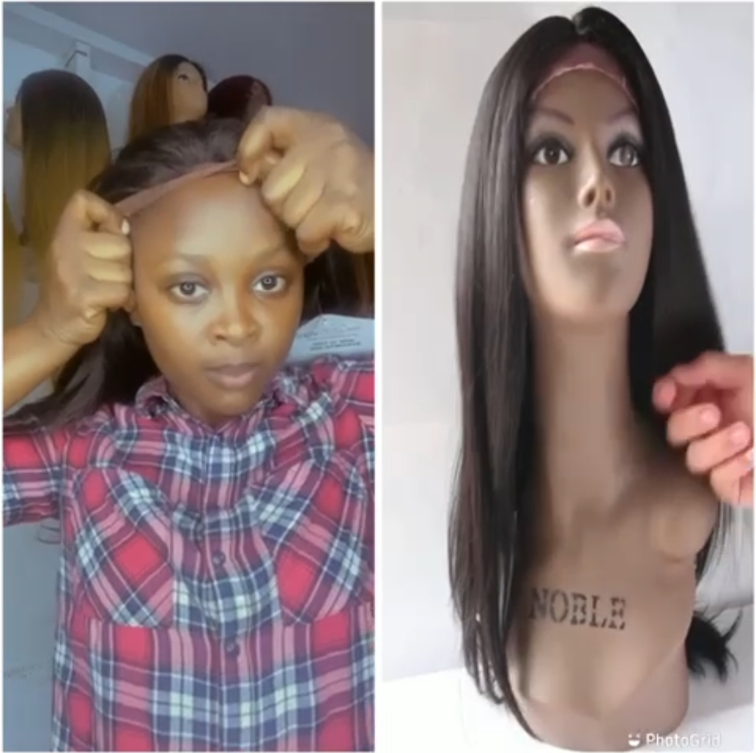 Perruque Semi naturelle En promotion