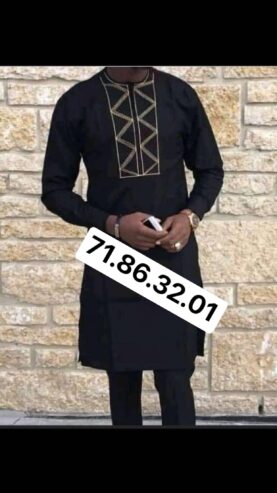 Ensemble tunique homme