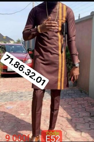 Ensemble tunique homme