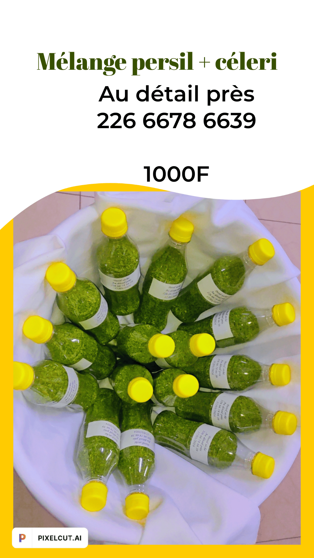 Persil et céleri séché