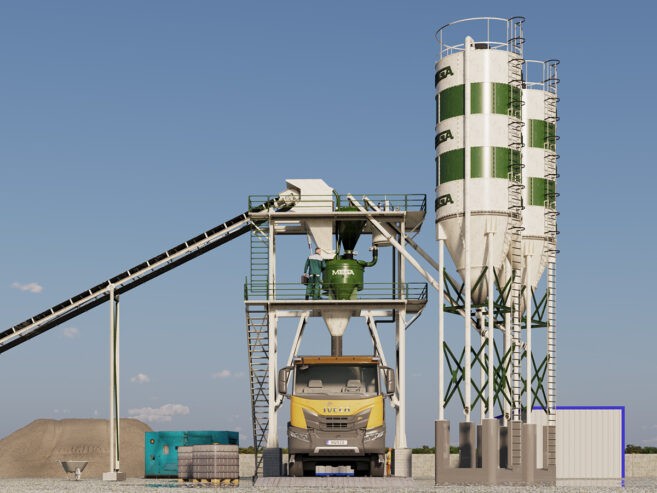 CENTRALE À BÉTON 30 m3 – MALAXEUR À BÉTON ‘PLANÉTAIRE’