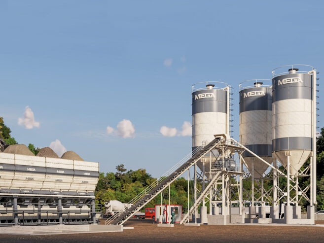 MEGA CENTRALE À BÉTON 180 m3 – MALAXEUR À BÉTON ‘TWINSHAFT’ – EXPÉDITION GRATUITE