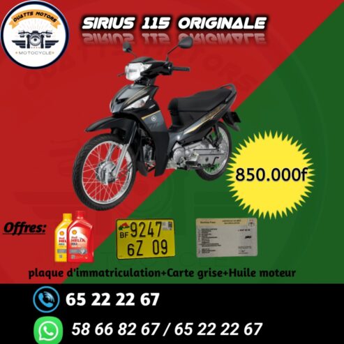 Sirius 115 Original avec tout les documents au 65 22 22 67