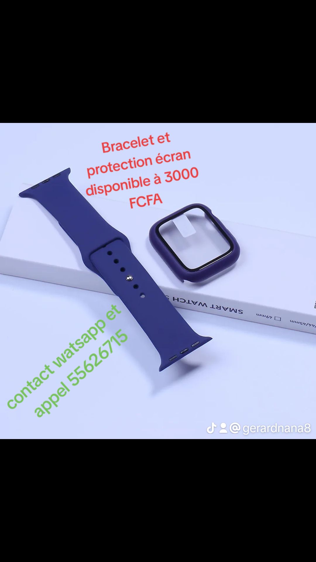 Bracelet et protection écran pour montre connectée