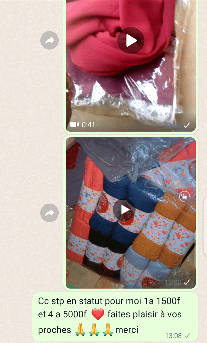 Foulard mousseline et abiba plus des petits sacs a main