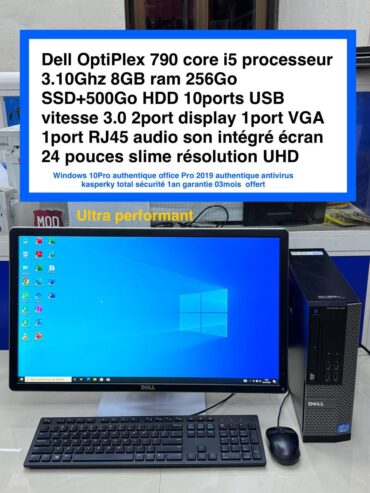 Ordinateur de Bureau Dell Optiplex 790 core i5