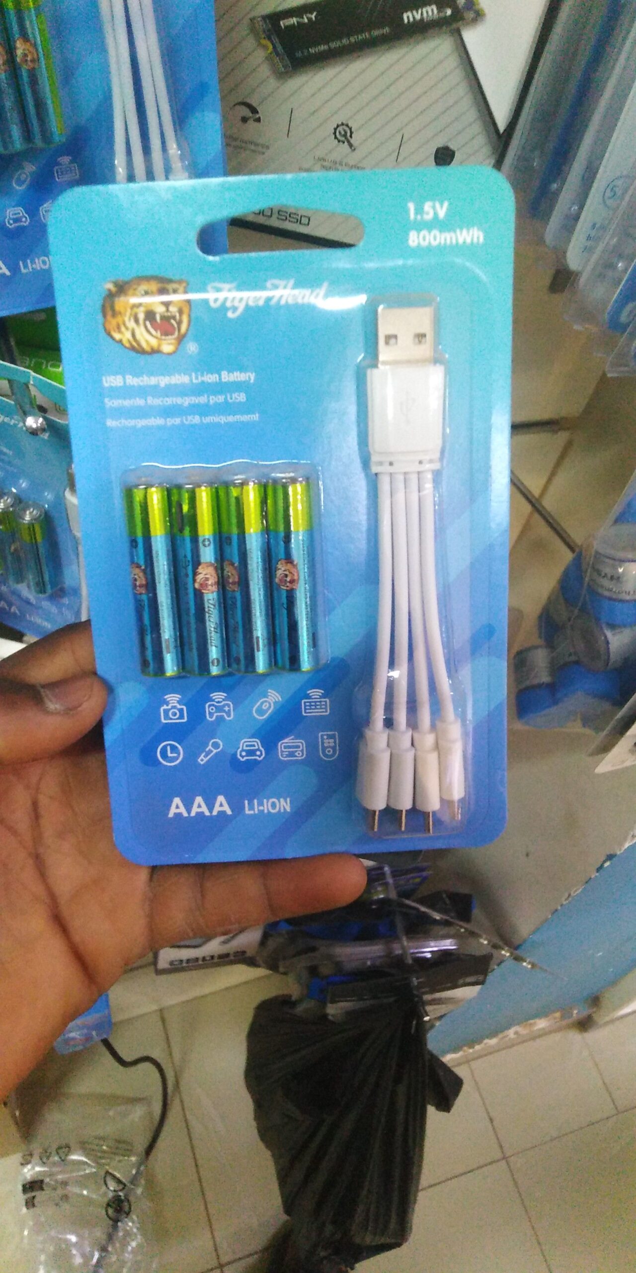 Pile chargeable 1,5v