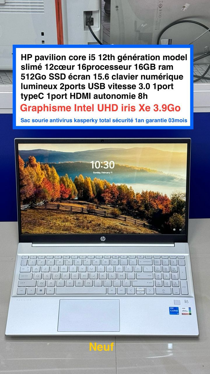 HP Pavillon core i5 12th génération