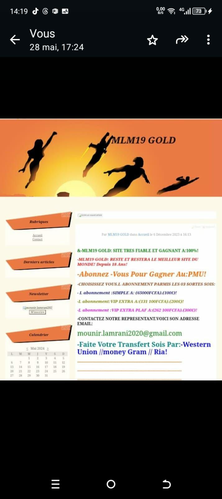 MLM19 GOLD: MEILLEUR SITE HIPPIQUE DANS LE MONDE! ABONNEZ VOUS POUR GAGNER SOUVENT AU PMU