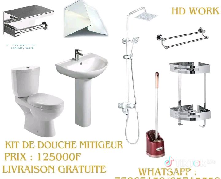 Promo douche complet eau froide eau chaude